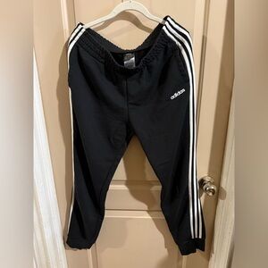 ⭐️Adidas Women's Black Joggers with White Stripes